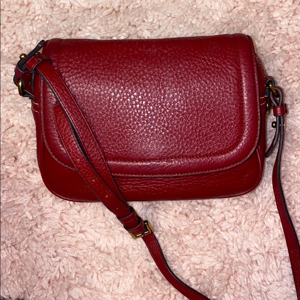 J.Crew Deep Red Crossbody Bag